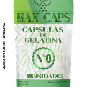 Titulo - Cápsulas de Gelatina Transparente nº 0 – 500 Unidades | Vazias para Suplementos e Manipulação