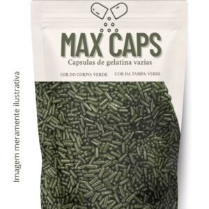 Titulo - Cápsulas de Gelatina Preta nº 0 – 500 Unidades | Vazias para Suplementos e Manipulação