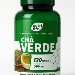 Chá Verde Nutri Life – 120 Cápsulas de 500mg