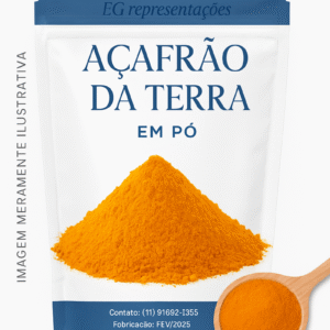 Cúrcuma em Pó Pura – Saúde, Imunidade e Bem-Estar Natural - 300g