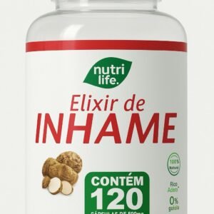 Elixir de Inhame Nutri Life – 120 Cápsulas de 500mg