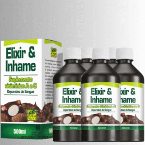 Kit com 5 Unidades - Elixir de Inhame 500ml – Depurativo Natural do Sangue