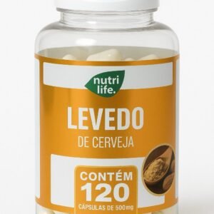 Levedo de Cerveja Nutri Life – 120 Cápsulas de 500mg