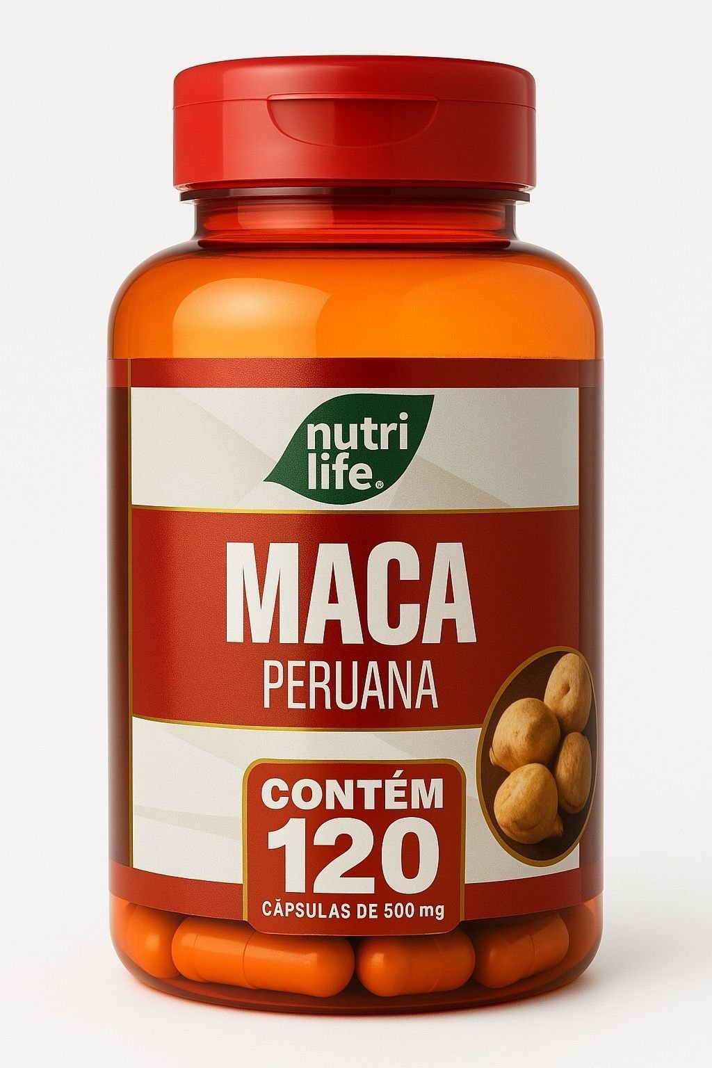 Maca Peruana Nutri Life – 120 Cápsulas de 500mg