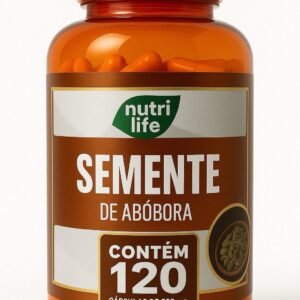 Semente de Abóbora Nutri Life – 120 Cápsulas de 500mg