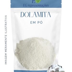 Dolomita em Pó 100% Natural – Fonte de Cálcio e Magnésio - 500g