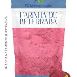 Farinha de Beterraba 100% Natural – Rico em Fibras e Nutrientes - 500g