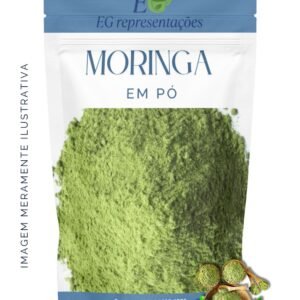 Moringa em Pó 100% Natural – Rico em Nutrientes e Antioxidantes - 500g