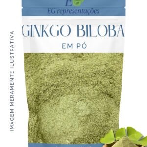 Ginkgo Biloba em Pó 100% Natural – Memória, Foco e Circulação - 500g